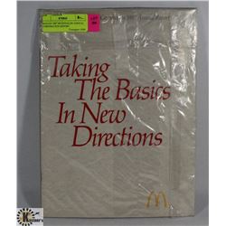 SEALED 1987 MCDONALDS ANNUAL CORPORATION REPORT