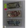 Image 1 : LOT OF 3 ASST YEAR CANADIAN BANKNOTES - $1, $2, $5