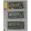 Image 1 : LOT OF 3 ASST YEAR CANADIAN ASTERISK ONE DOLLAR