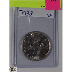 1938 CANADIAN SILVER DOLLAR