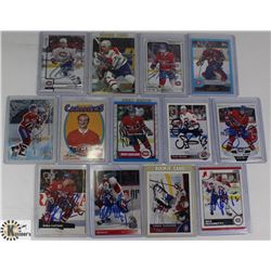 LOT OF MONTREAL CANADIENS SIGNED CARDS INCL