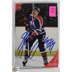 GLENN ANDERSON AUTOGRAPHED POST CARD EDMONTON