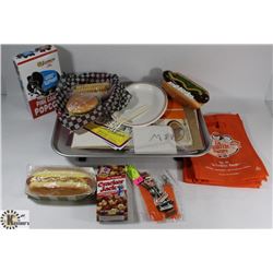 UNIQUE  A & W COLLECTOR SET WITH TRAY, FOOD PROPS