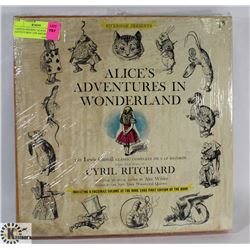 LIMITED EDITION "ALICES ADVENTURES" LPS AND BOOK