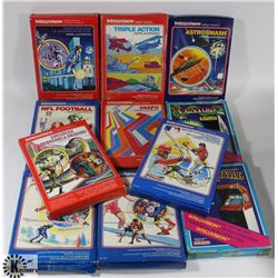 BOX OF VINTAGE 70'S & EARLY 80'S INTELLIVISION