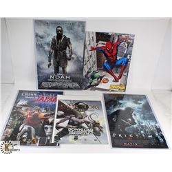 LOT OF ASSORTED POSTERS AND SPIDERMAN PUZZLE