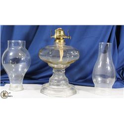 VINTAGE COAL OIL LANTERN WITH SPARE LENSE