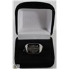 Image 1 : MENS SZ 12.75  SILVER TONED HARLEY DAVIDSON RING.