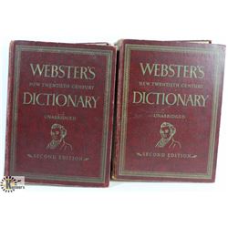 2 VOLUME WEBSTERS NEW TWENTIETH CENTURY