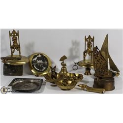 LOT OF 16 ASSORTED BRASS ITEMS