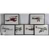 Image 1 : 6 FRAMED PICTURES OF OLD WAR AIRCRAFT PAINTINGS