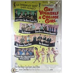 ORIGINAL 1960S ROCK AND ROLL MOVIE POSTER 'GET