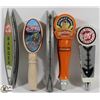 Image 1 : FIVE VINTAGE BEER TAP HANDLES