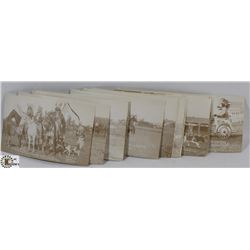 24 POSTCARDS OF 1ST CALGARY STAMPEDE 1912.