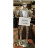 Image 1 : ARTISAN WELDED 6' METAL STATUE OF TIN MAN WITH