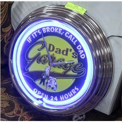 NEW NEON LIGHT UP SIGN " IF IT'S BROKE CALL DAD...