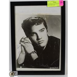 ELVIS PRESLEY SIGNED HEADSHOT. PHOTO HAS SOME