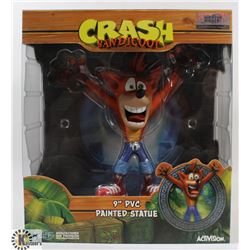 CRASH BANDICOOT 9" PVC PAINTED STATUE.
