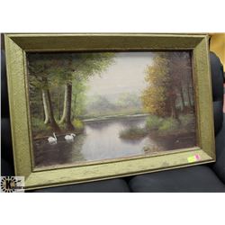 ANTIQUE ORIGINAL PAINTING SIGNED FR. MEYER