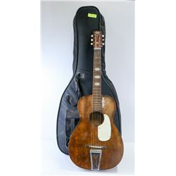 VINTAGE STELLA HARMONY GUITAR WITH SOFT CASE