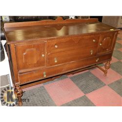 ANTIQUE SIDEBOARD, MADE IN CANADA BY PEPPLER BROS
