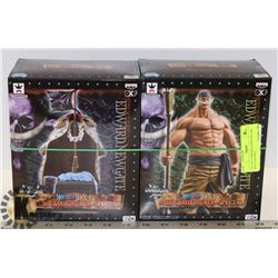 LOT OF 2 EDWARD NEWGATE ONE PIECE FIGURES.
