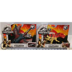 LOT OF 2 JURASSIC WORLD DINOSAUR TOYS.