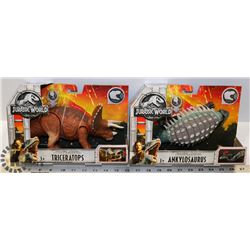 LOT OF 2 JURASSIC WORLD DINOSAUR TOYS.