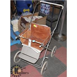 VINTAGE GENDRON TRAVEL DOLL STROLLER