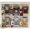 Image 1 : LOT OF 6 ASSORTED FUNKO POP VINYL FIGURES.