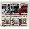 Image 1 : LOT OF 6 ASSORTED FUNKO POP VINYL FIGURES.