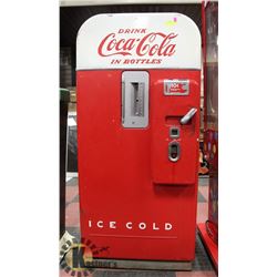 1950S VENDO 39 COCA COLA COOLER, ORIGINAL PAINT,