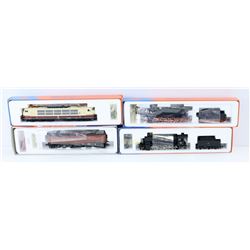 FLAT OF ASSORTED MODEL TRAINS. ROCO HO SCALE
