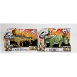 LOT OF 2 JURASSIC WORLD DINOSAUR TOYS.