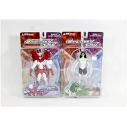 LOT OF 2 BRIGHTEST DAY ACTION FIGURES.