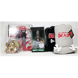 LOT OF THE WALKING DEAD COLLECTIBLES.