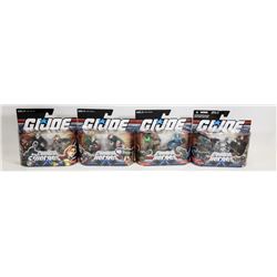 LOT OF 4 GI JOE COMBAT HEROES FIGURES.