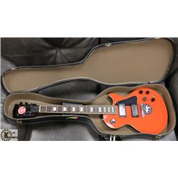 CUSTOM GUITAR, LES PAUL STYLE & HARD CASE