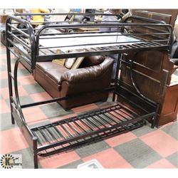 METAL FRAMED BUNK BED AS IS.