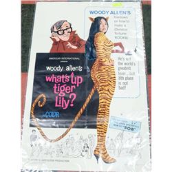 ORIGINAL 1960S WHAT'S UP TIGER LILY MOVIE POSTER