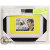 Image 1 : FRAMED MARIO LEMIEUX AUTOGRAPH CARD.