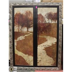 CARVED STYLE FRAMED PICTURE