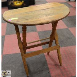 ANTIQUE FOLDING WOODEN END TABLE
