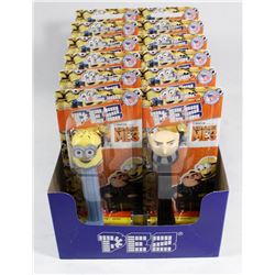 CASE OF 12 DESPICABLE ME PEZ DISPENSERS