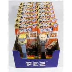 CASE OF 12 DESPICABLE ME PEZ DISPENSERS