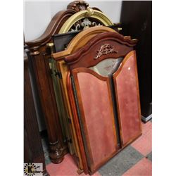 LOT OF 5 ASSORTED DRESSER MIRRORS.