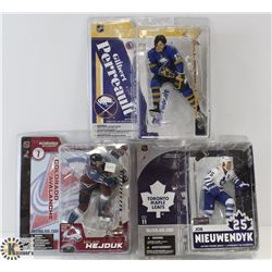 LOT OF 3 NHL FIGURES.