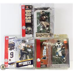 LOT OF 3 NFL FIGURES.
