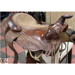 PAWN SHOP LEATHER HORSE SADDLE