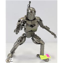 STEAM PUNK STYLE BOBBA FETT-LIKE FIGURE.12" H